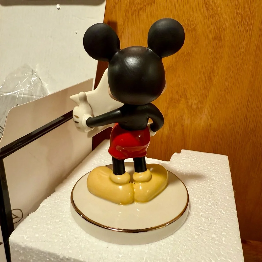 Lenox Disney You’re A Shining Star Mickey Mouse Figurine Letter N MONOGRAM NIB